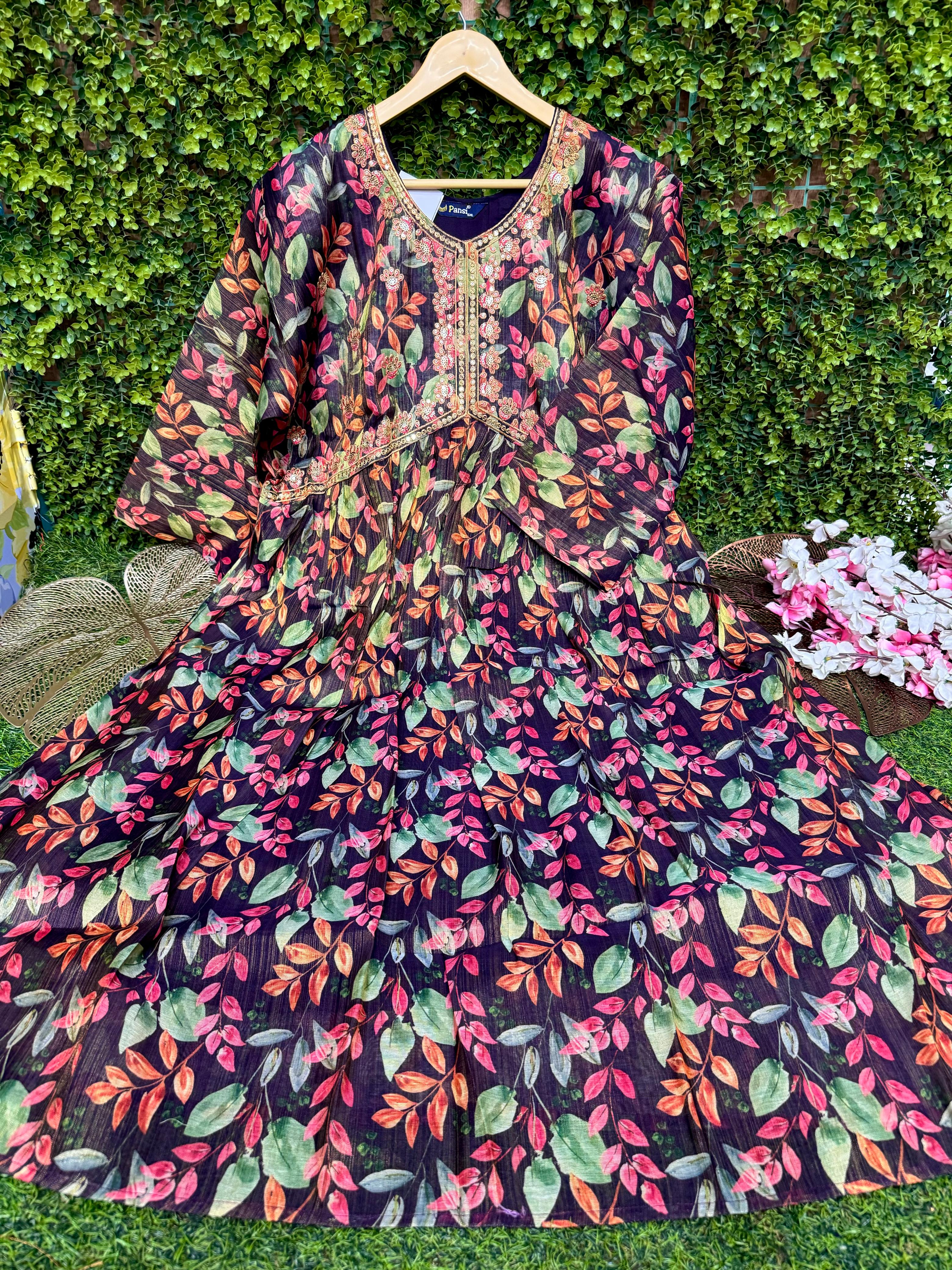 PLUS SIZE -  GRAND UMBRELLA KURTIS - SS90